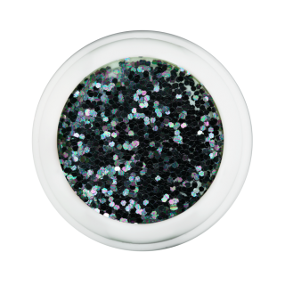 Cre8tion Nail Art Designed Confetti Glitter, 037, Round 1/24", Black, 0.5oz, 1101-0478 BB